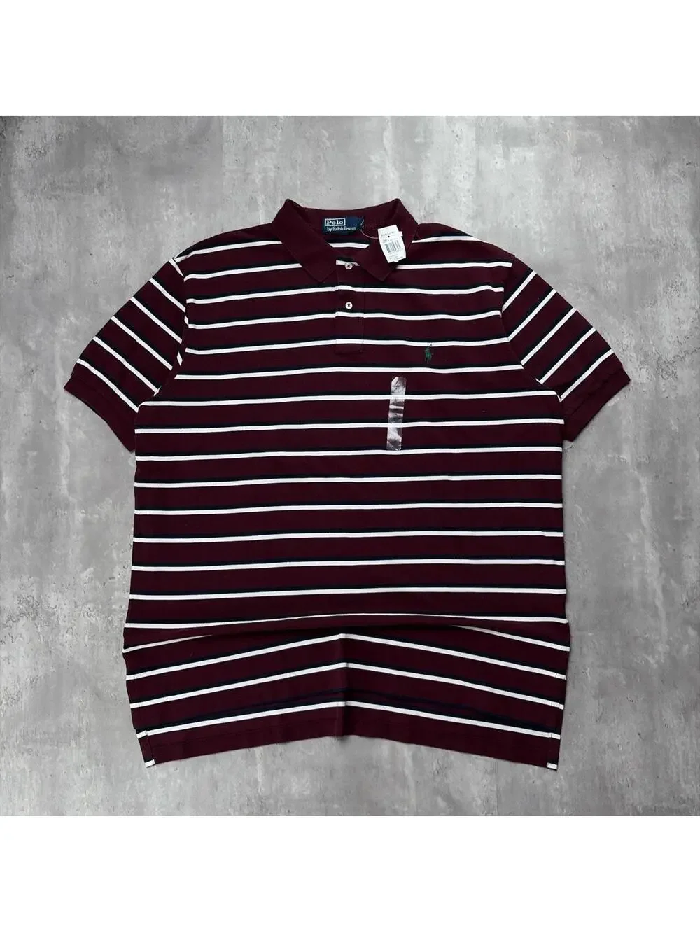Vintage Polo Ralph Lauren Striped Deadstock Polo Shirt
